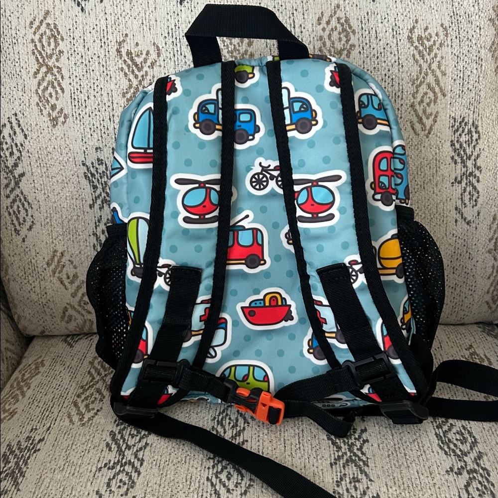 Colorful Transportation Themed Backpack - Picture 2 of 6